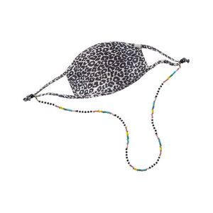 Fallon & Royce Cloth Face Mask & Beaded Chain, Pink